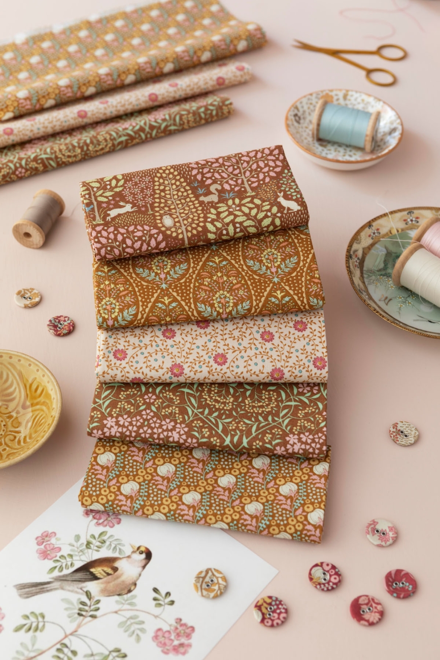 Tilda Patchwork Stoff Baumwolle - Sanctuary - Adina Ochre